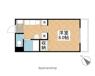 コスモハウスⅡ【203号室】の間取り