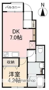HYOーDORU木太町A・B【B101号室】の間取り