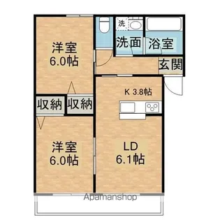 アーバニズム83【B201号室】の間取り