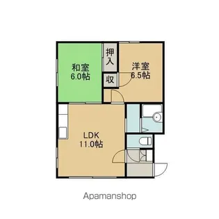パレス東郊【201号室】の間取り