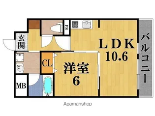 パールタウン【5階】の間取り