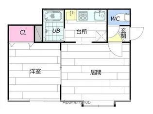 こぉぽらす31【101号室】の間取り