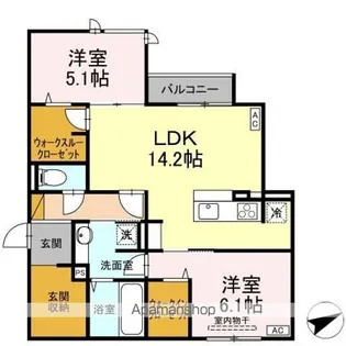 D’S LIEN (ディーズリアン) C【2階】の間取り
