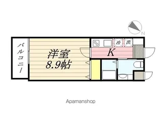 天神東レジデンス【9階】の間取り