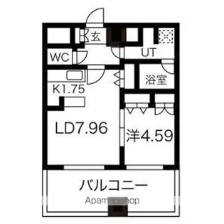 レガーロ美術館通【7階】の間取り