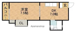 コーポエレガンス【305号室】の間取り