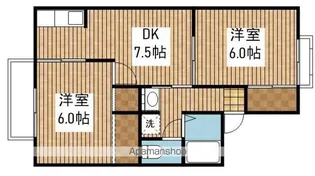 ハイタウン早川D棟【1階】の間取り