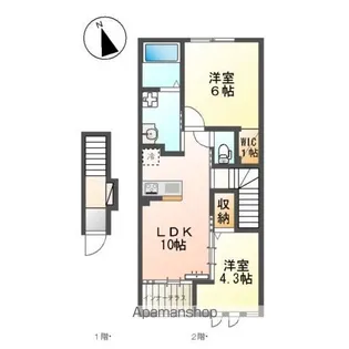 パッセロ【2階】の間取り