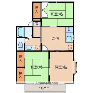 セジュール雷Ⅰ【1階】の間取り