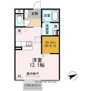 セゾン B【B101号室】の間取り