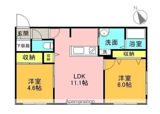 CLASSE6.1(クラズ6.1)【1階】の間取り