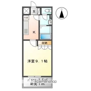 ルミナスタウン【201号室】の間取り