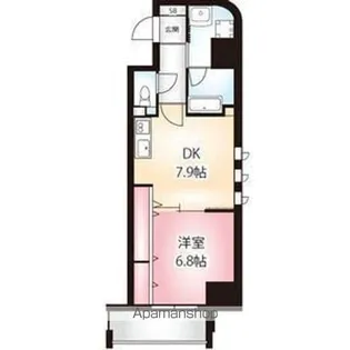 ディアコート白川(シラカワ)【605号室】の間取り