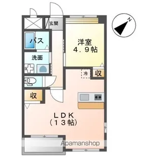 FOUR LEAF 城山【1階】の間取り