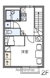 レオパレスアントラー【2階】の間取り