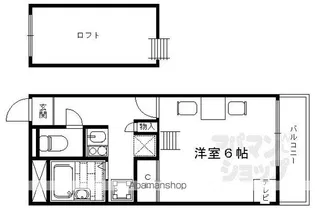 西大路マンション【304号室】の間取り