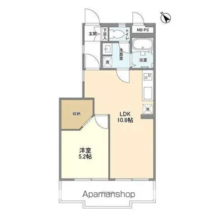 マリンコート【1階】の間取り