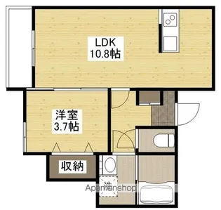 SPRINGAOSAKI【3階】の間取り