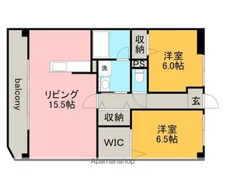 グリーンパレス西之森【3階】の間取り