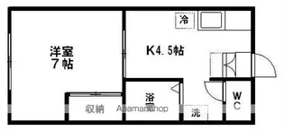 エステートピア142【102号室】の間取り
