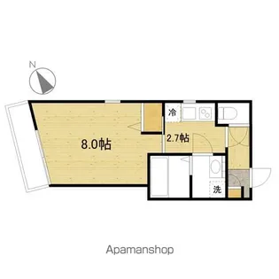 エスポワール喜多見【203号室】の間取り