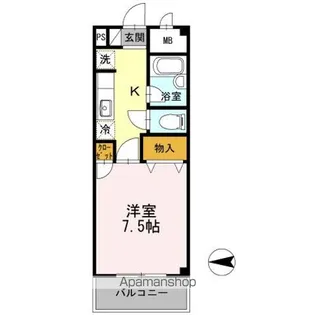 東京都小平市回田町【マンション】の間取り