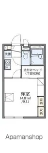 レオパレスクゥラージュ【1階】の間取り