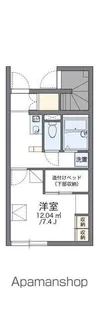 レオパレスウィステリア【1階】の間取り