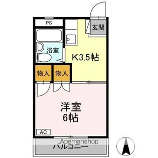 コートハウス坪井【3階】の間取り