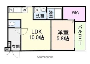 サンパレスりんくう【103号室】の間取り