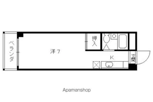 フラッツ太秦【302号室】の間取り