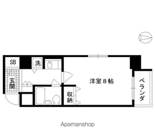 アクシルコート堀川今出川【302号室】の間取り