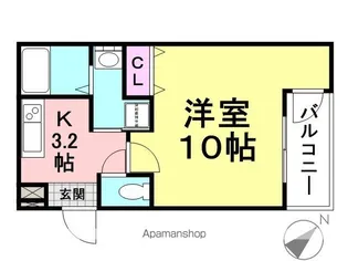 フジパレス園田3番館【205号室】の間取り