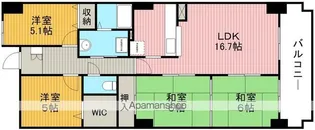 ドゥ・ルペール【3階】の間取り