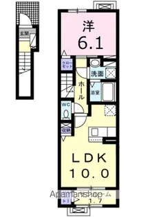 フォンハウス 志家【2階】の間取り
