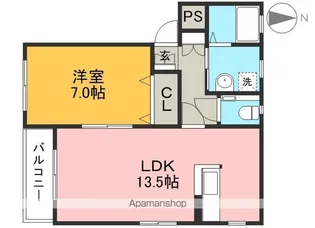 メリベルⅠ【3階】の間取り
