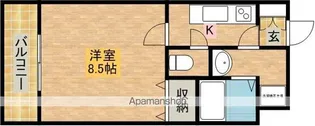 AKOYA・PERLE−SUN【3階】の間取り