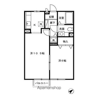 リバーコート【1階】の間取り