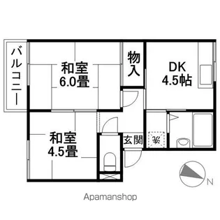 プレジール三島【2階】の間取り