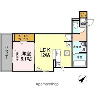 シオン佐古前【1階】の間取り