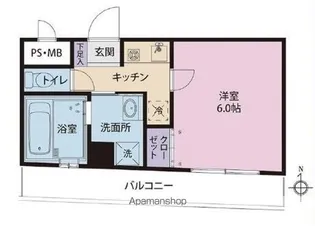 棒やビル【4階】の間取り