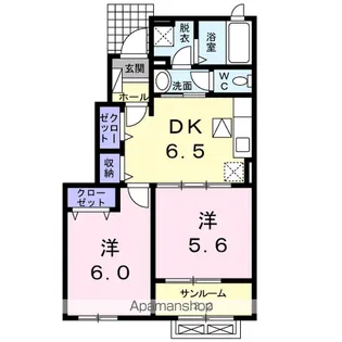 ヌーベルオーブ【1階】の間取り