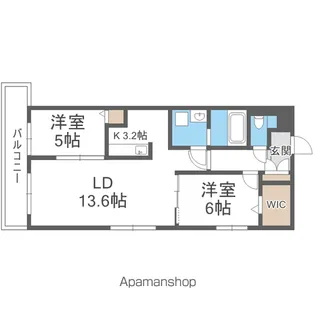 THE MODERN 伏見【4階】の間取り