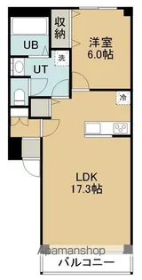 1LDKの間取り画像