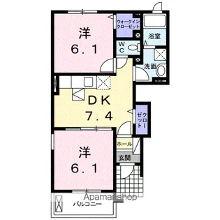 アトレーユⅢ【1階】の間取り