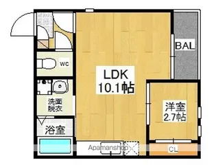グランティックエルドラード【1階】の間取り