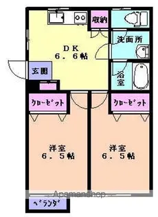 サンティーナ【102号室】の間取り