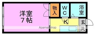 アカツキハイム【102号室】の間取り