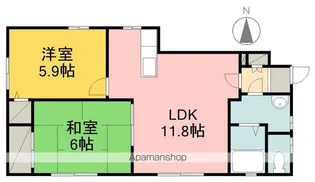 グランコート久万ノ台 L棟【1階】の間取り