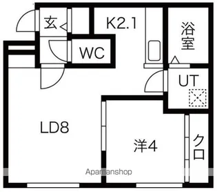 CIEL千歳【4階】の間取り